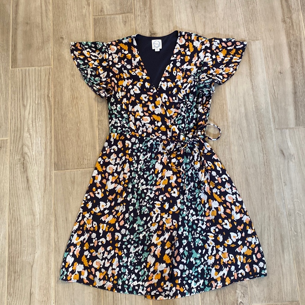 Cheetah Wrap Dress